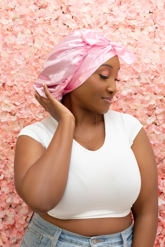 Silky Double Sided Tie Bonnet