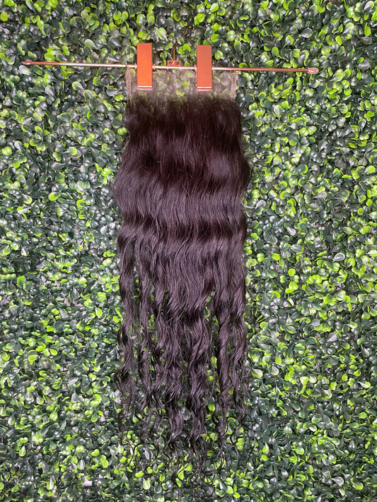 5X5 HD Raw Flower Wave Closure